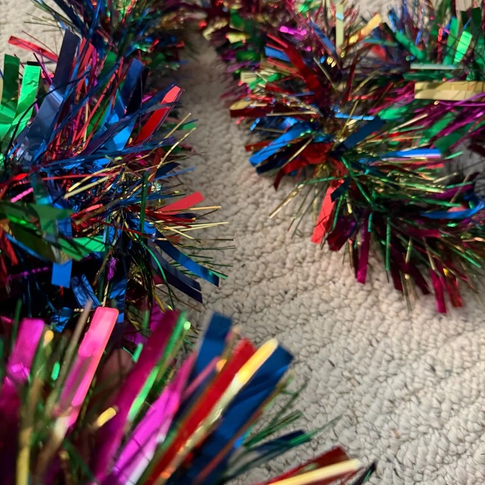 Long new garland birthday event tinsel festive holiday decor